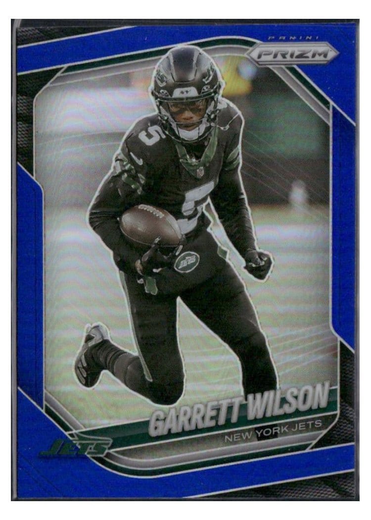 2025 Panini Prizm Base Set Garrett Wilson Blue #178 card