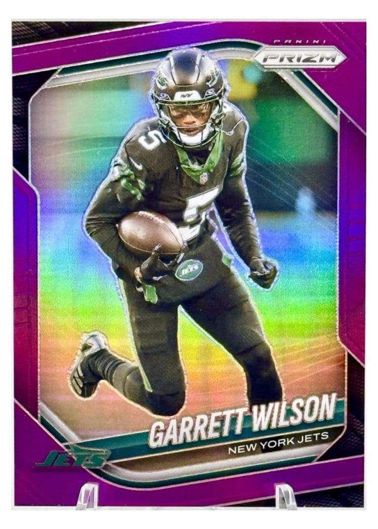 2025 Panini Prizm Base Set Garrett Wilson Purple #178 card