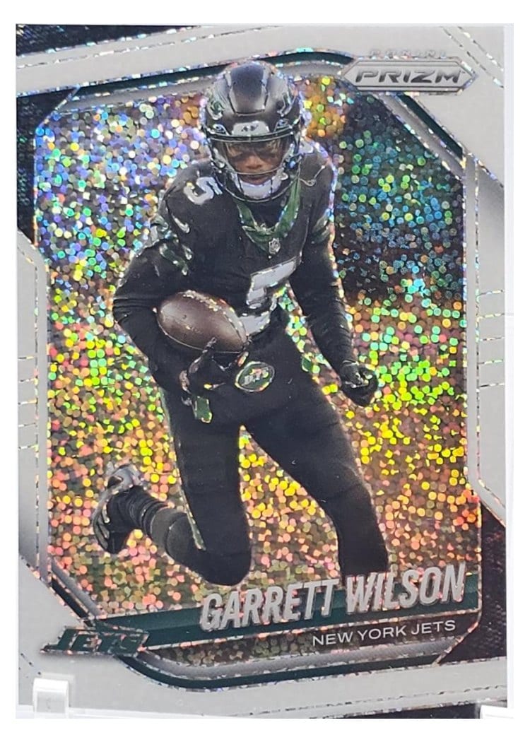 2025 Panini Prizm Base Set Garrett Wilson White Sparkle #178 card