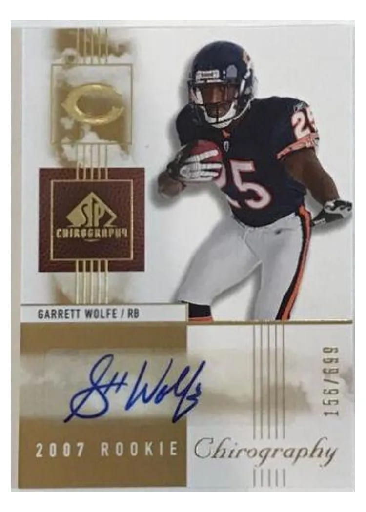 2007 SP Chirography Garrett Wolfe #121 card