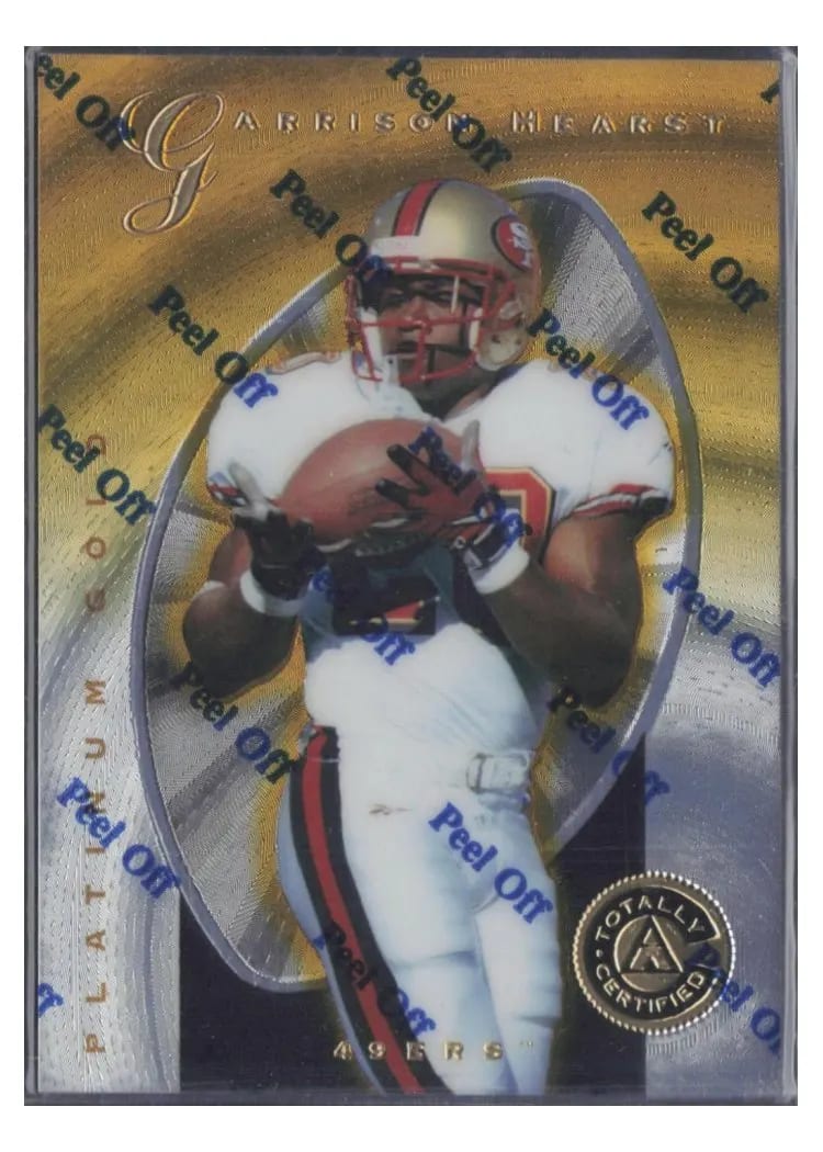1997 Pinnacle Totally Certified Garrison Hearst #82 card