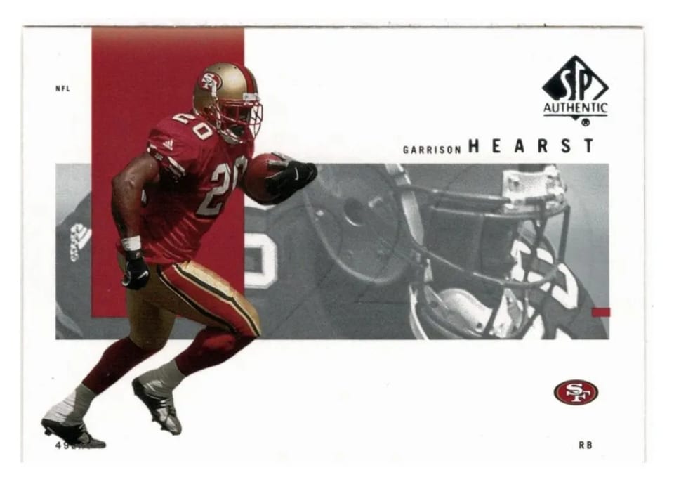 2001 SP Authentic Garrison Hearst #78 card