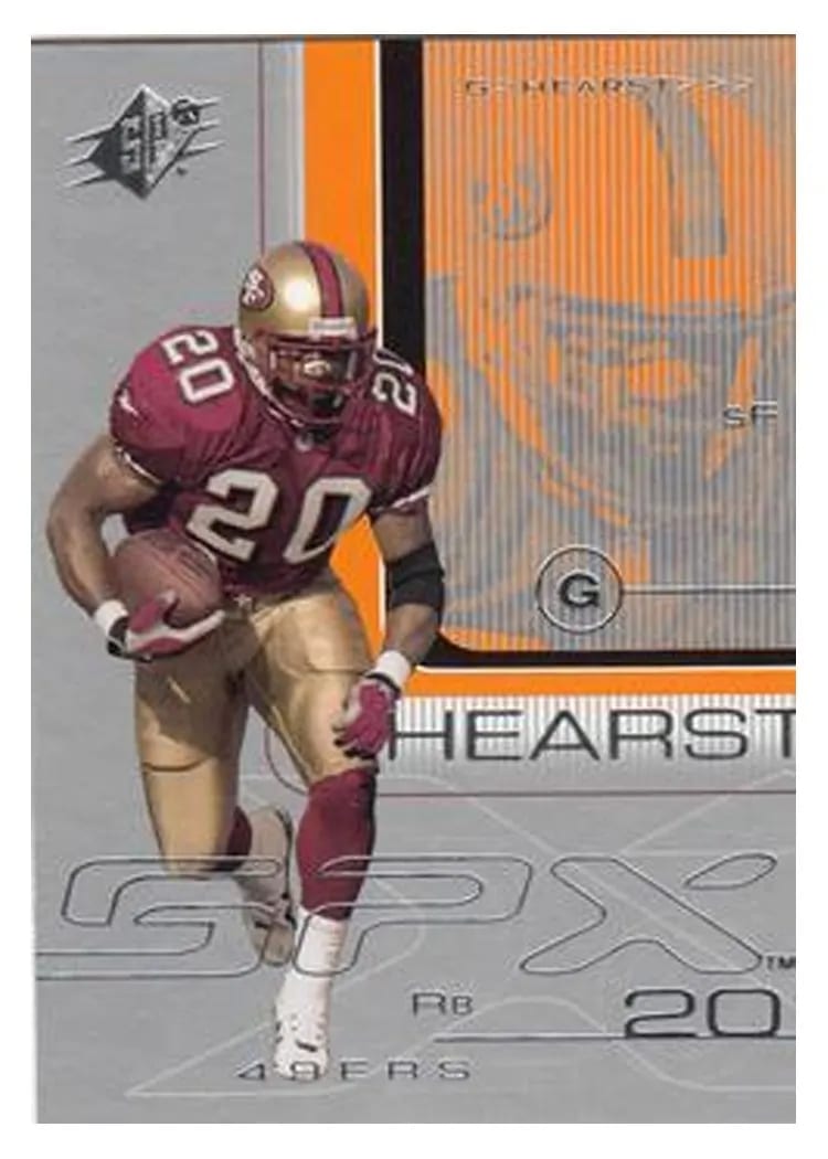 2001 Spx Garrison Hearst #78 card