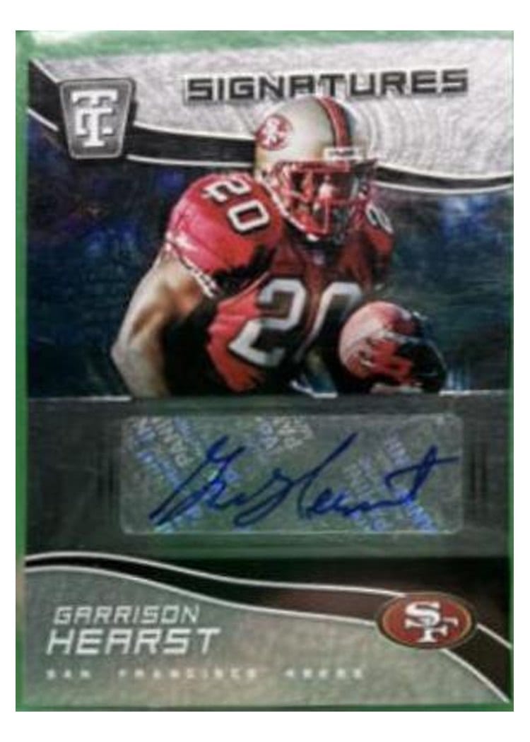 2021 Panini Chronicles Totally Certified Signatures Garrison Hearst #TCS-GHE card