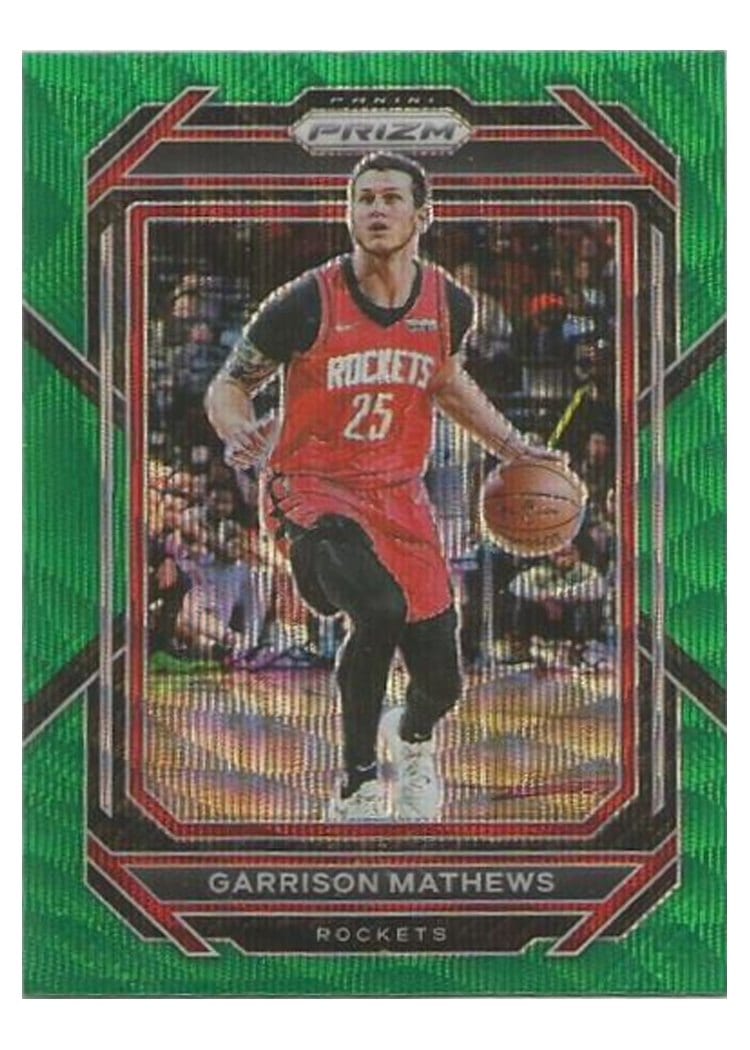 2022-23 Panini Prizm Base Set Garrison Mathews Green Wave Prizm #188 card