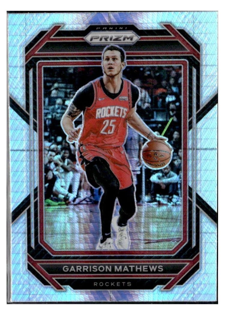 2022-23 Panini Prizm Base Set Garrison Mathews Hyper Prizm #188 card
