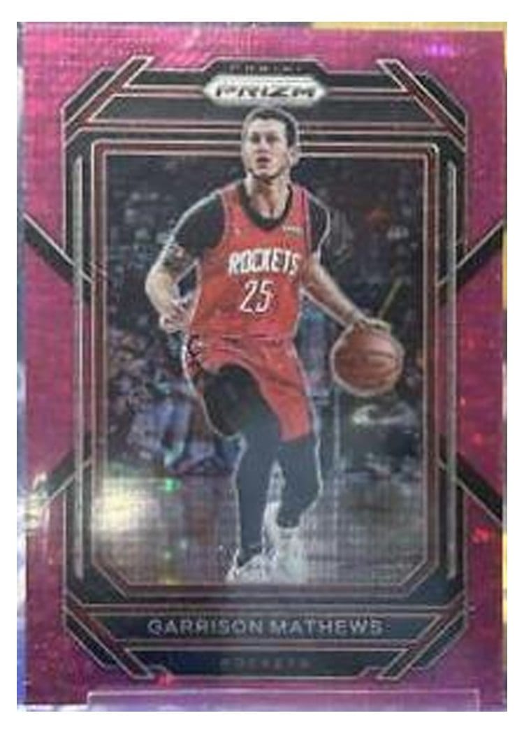 2022-23 Panini Prizm Base Set Garrison Mathews Pink Pulsar Prizm #188 card