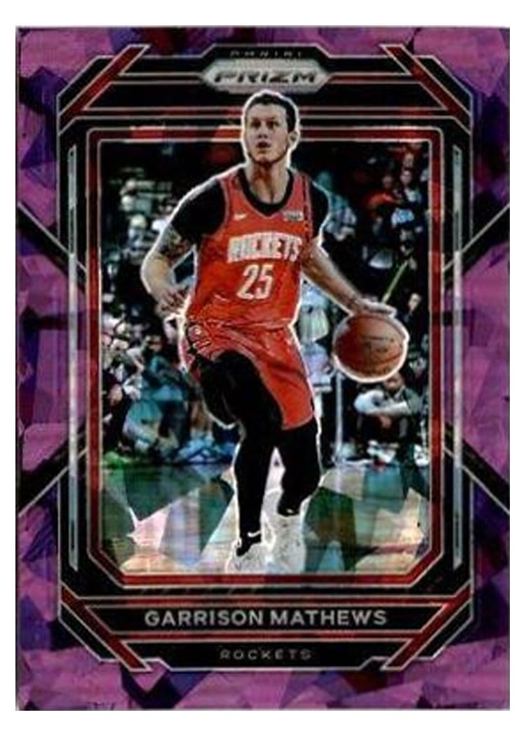2022-23 Panini Prizm Base Set Garrison Mathews Purple Ice Prizm #188 card