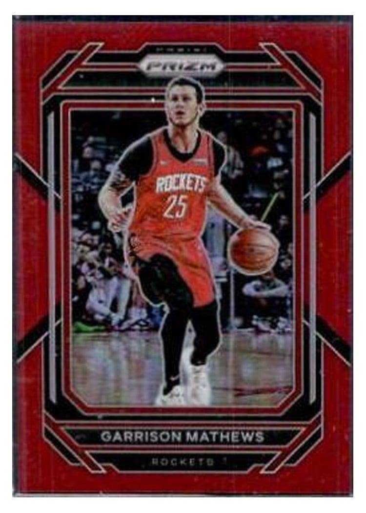 2022-23 Panini Prizm Base Set Garrison Mathews Red Prizm #188 card