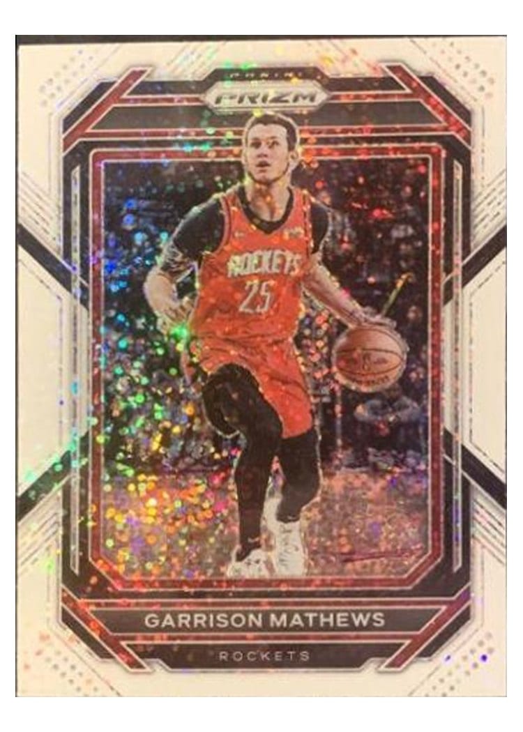 2022-23 Panini Prizm Base Set Garrison Mathews White Sparkle Prizm #188 card