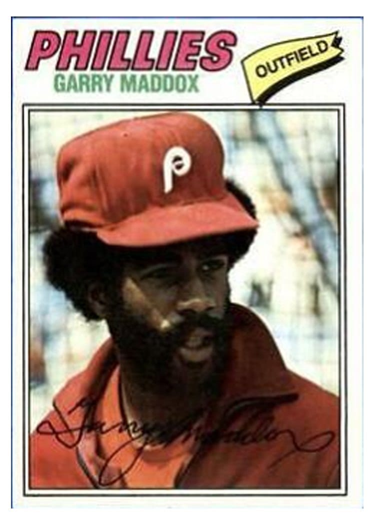 1977 Topps Garry Maddox #520 card