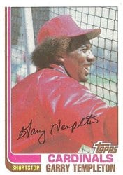 1982 Topps Base Set Garry Templeton #288 card
