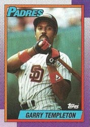 1990 Topps Base Set Garry Templeton #481 card
