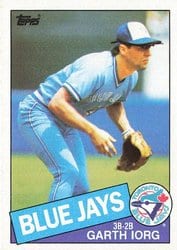 1985 Topps Base Set Garth Iorg #168 card