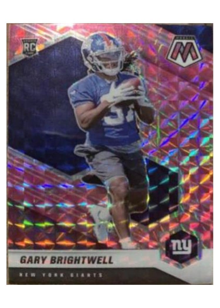 2021 Panini Mosaic Base Set Gary Brightwell Pink Fluorescent #377 card