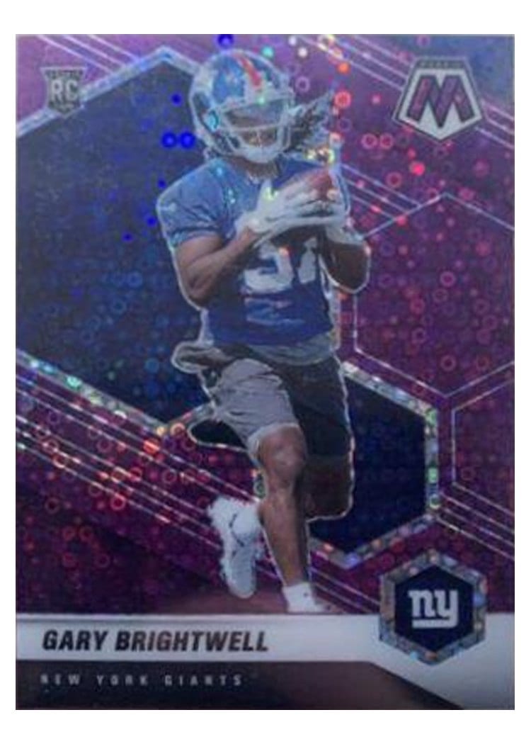 2021 Panini Mosaic Base Set Gary Brightwell No Huddle Purple Mosaic #377 card