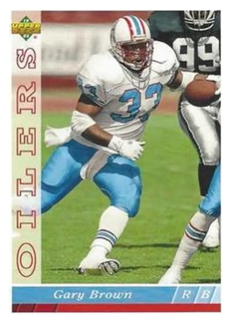 1993 Upper Deck Gary Brown #96 card