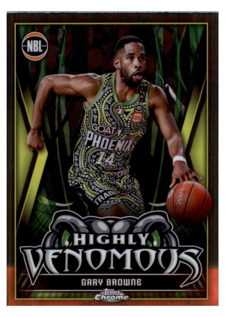 2023-24 Topps Chrome NBL Highly Venomous Gary Browne #HV-16 card