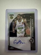 2023-24 Topps Chrome NBL NBL Autographs Gary Browne #A-GB card