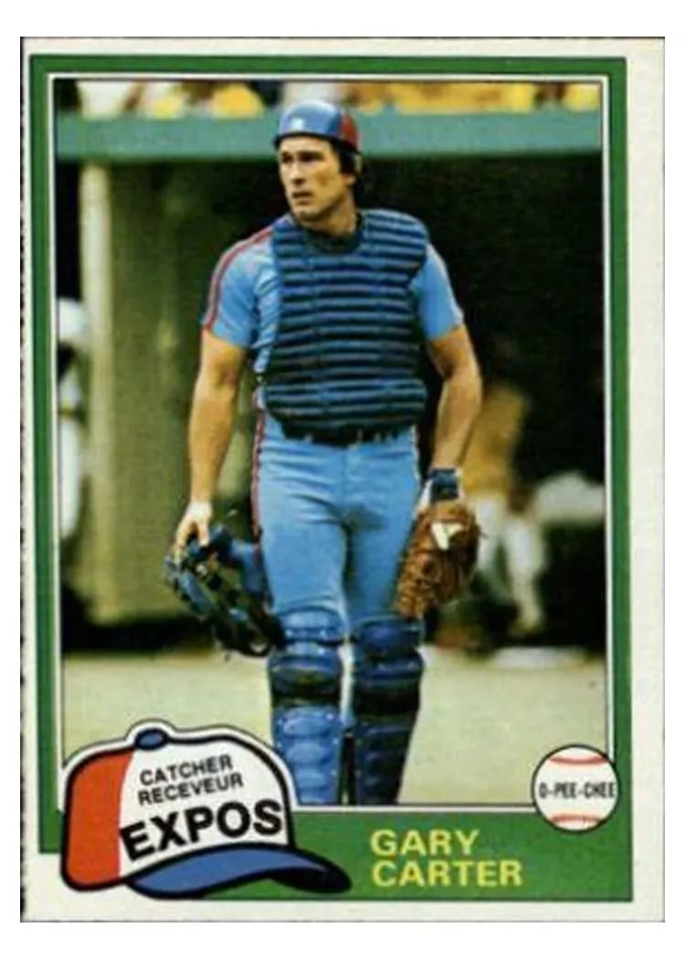 1981 O Pee Chee Gary Carter #6 card
