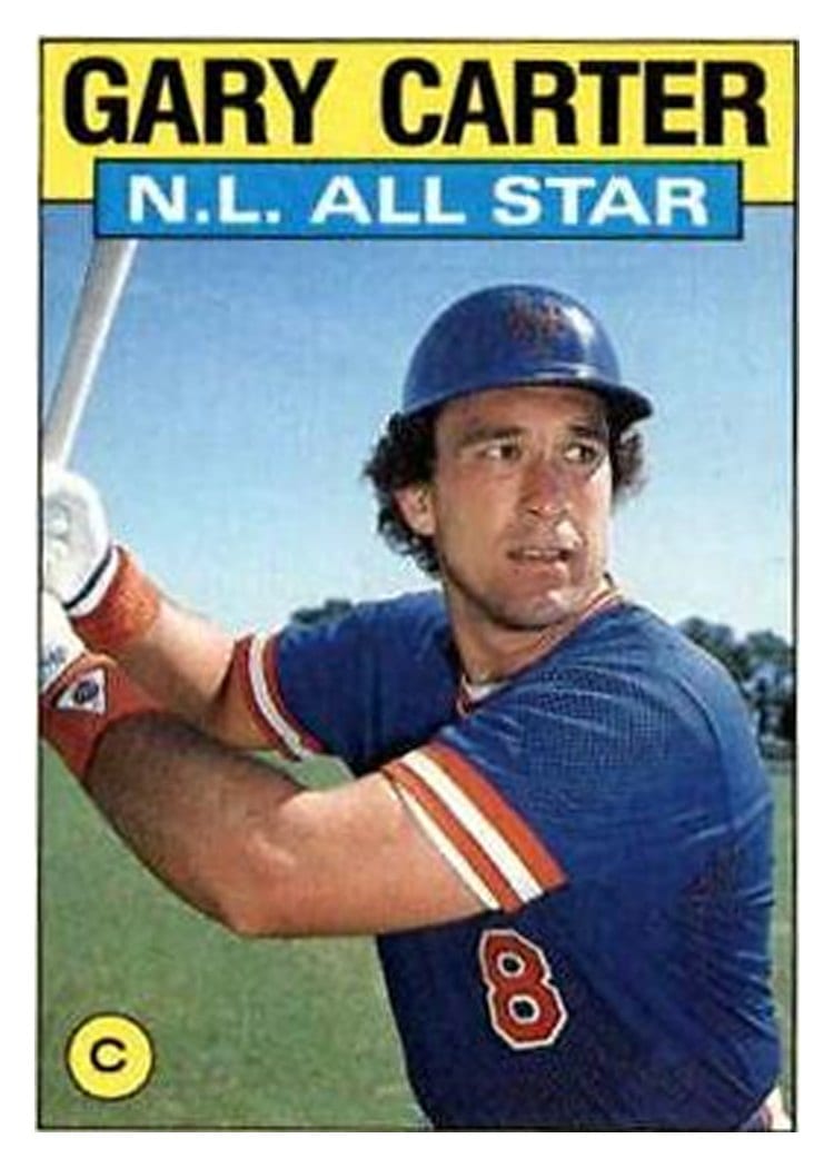 1986 Topps Gary Carter #708 card