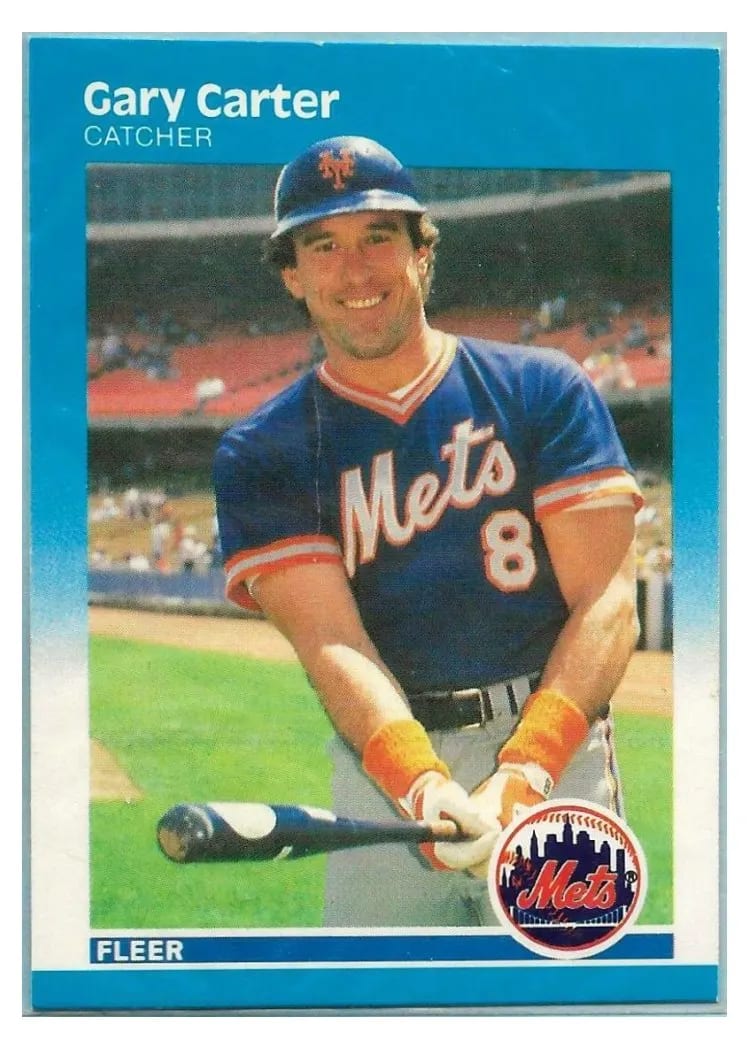 1987 Fleer Gary Carter #4 card