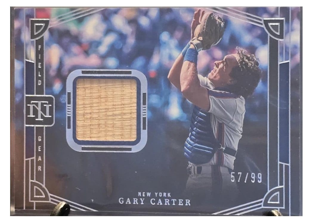 2023 Panini National Treasures Field Gear Gary Carter #29 card