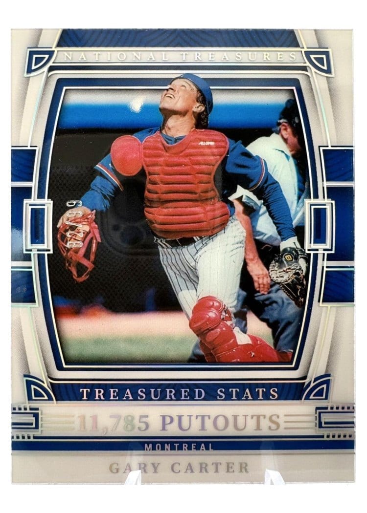 2023 Panini National Treasures Treasured Stats Gary Carter #40 card