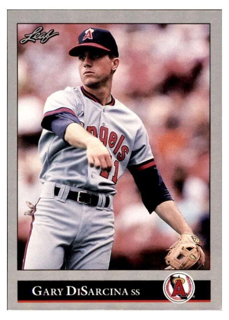 1992 Leaf Gary DiSarcina #48 card