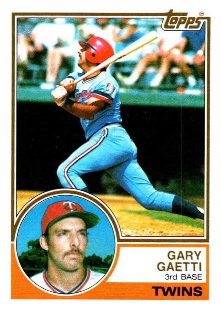 1983 Topps Gary Gaetti #431 card