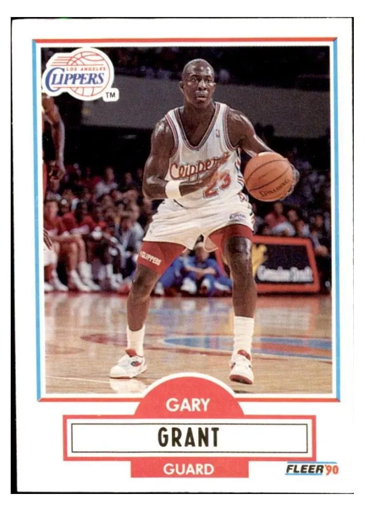 1990 Fleer Update Gary Grant #U-40 card