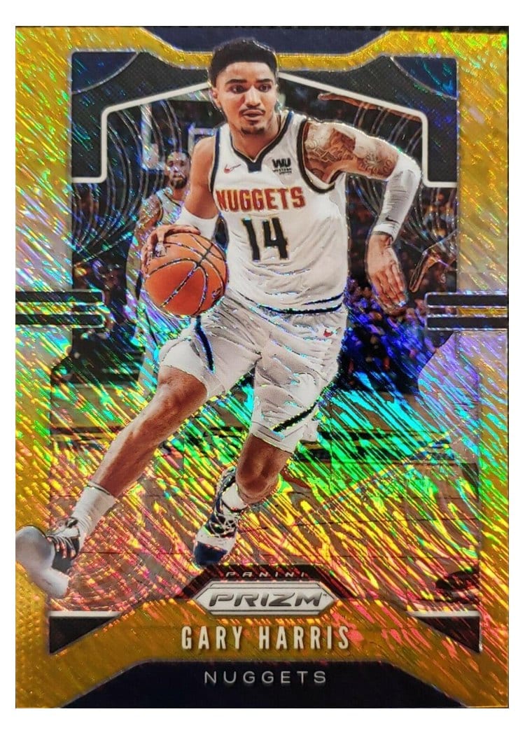 2019-20 Panini Prizm Base Set Gary Harris Gold Shimmer Prizm #89 card