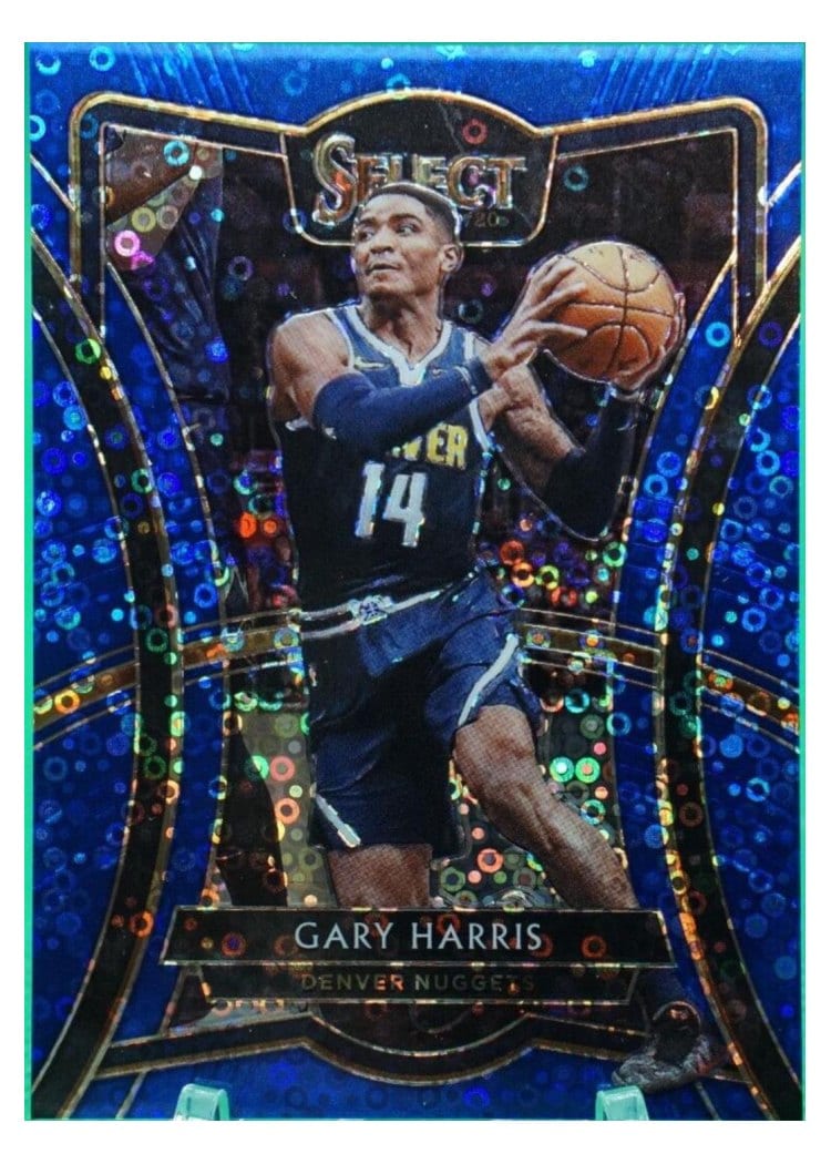 2019-20 Panini Select Base Set Gary Harris Blue Disco Prizm #138 card