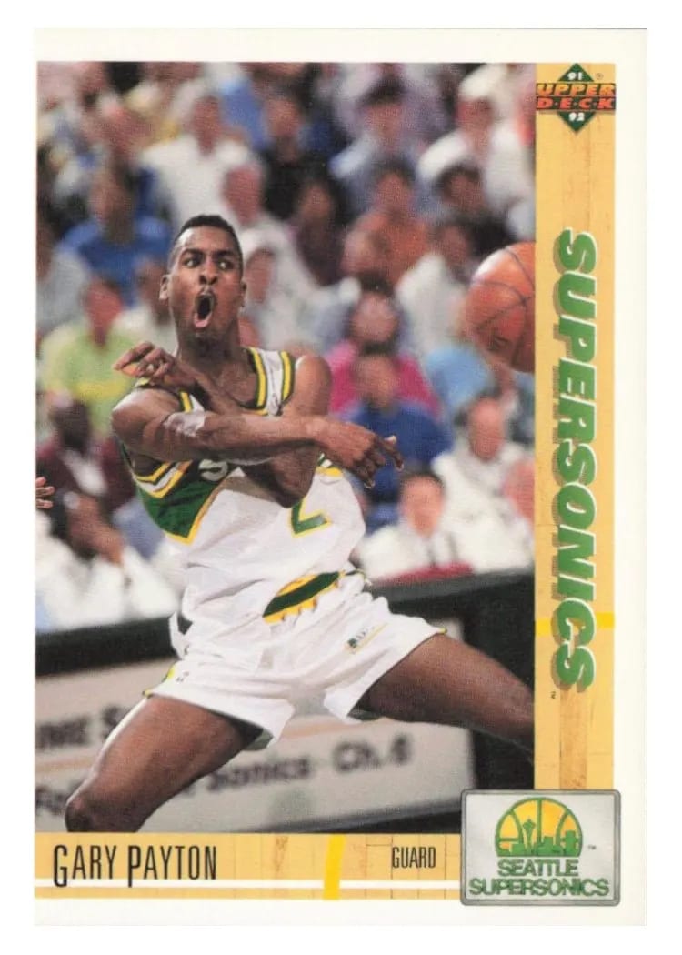 1991 Upper Deck Gary Payton #153 card