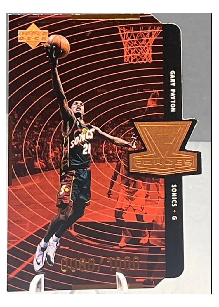 1998 Upper Deck Forces Gary Payton Quantum Bronze #F4 card
