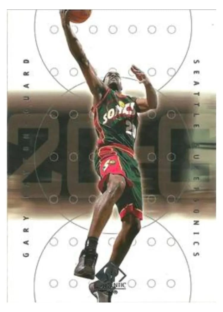 2000 SP Authentic Gary Payton #76 card