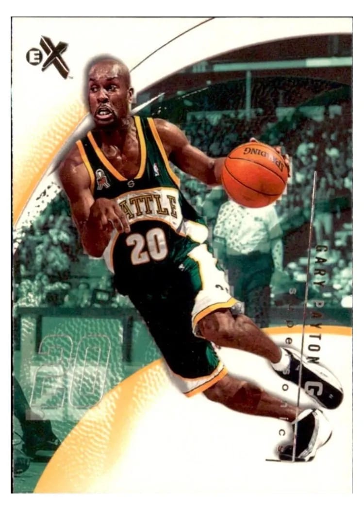 2001 Fleer E-X Gary Payton #52 card