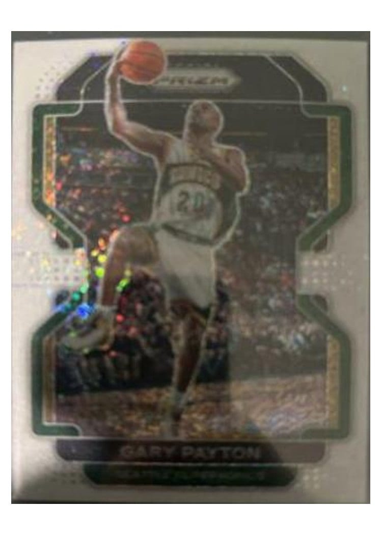 2021-22 Panini Prizm Base Set Gary Payton White Sparkle Prizm #257 card