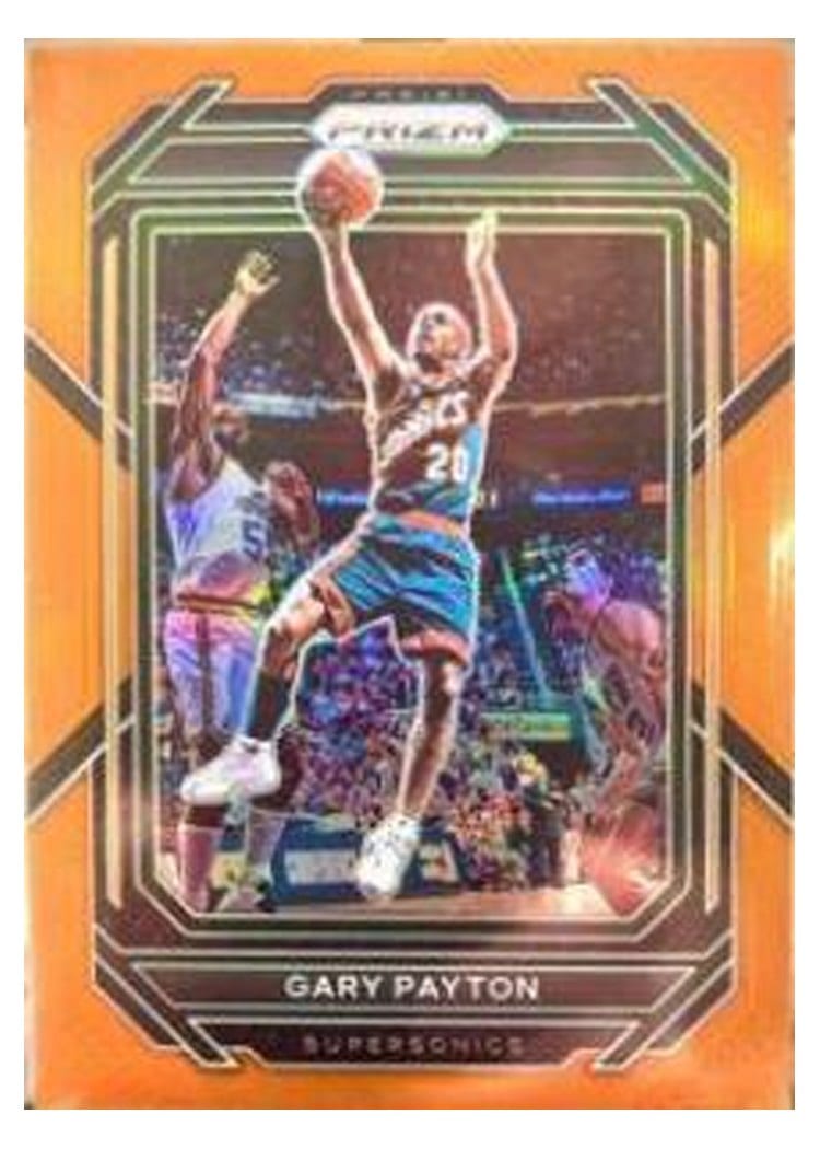 2022-23 Panini Prizm Base Set Gary Payton Orange Prizm #283 card