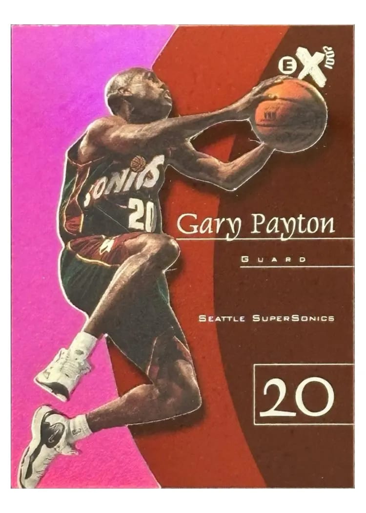Gary Payton Essential Credentials Future 1997 Skybox E-X2001 card