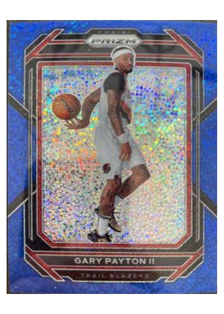 2022-23 Panini Prizm Base Set Gary Payton II Blue Sparkle Prizm #50 card