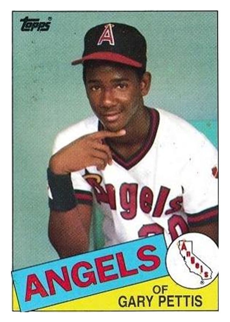 1985 Topps Gary Pettis #497 card