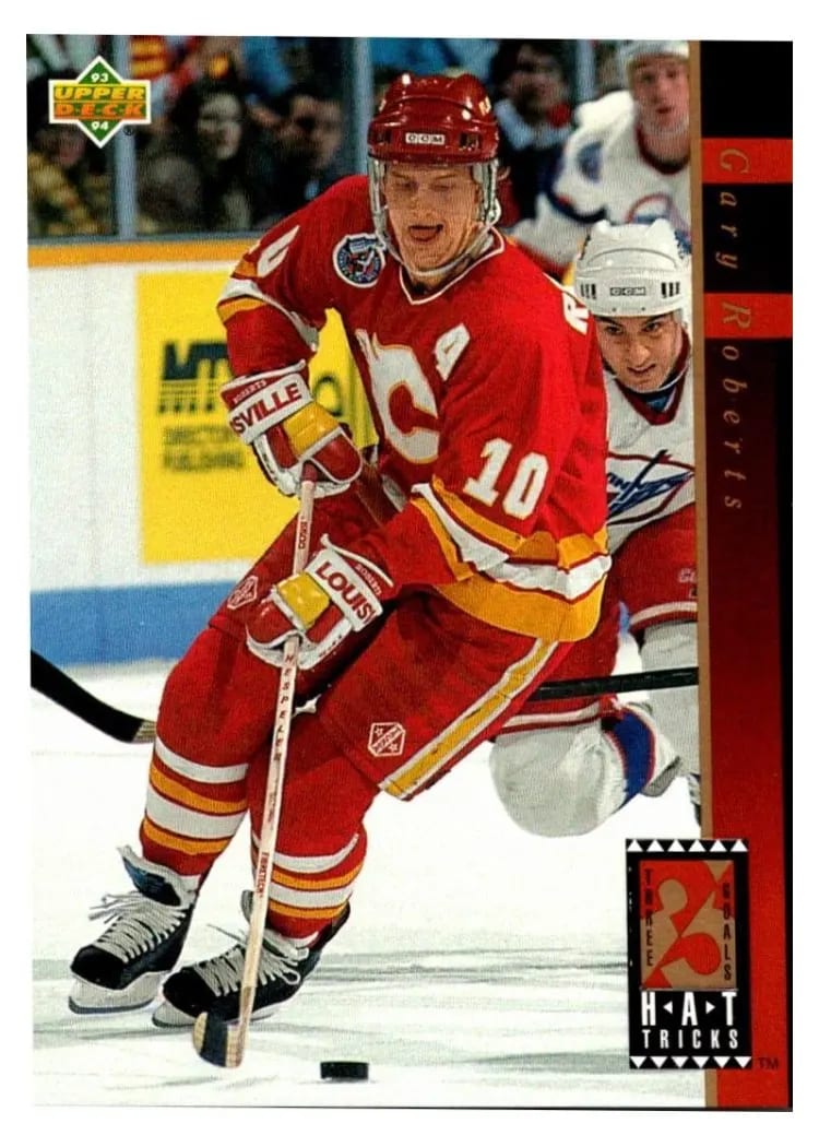 1993 Upper Deck Hat Tricks Gary Roberts #HT3 card
