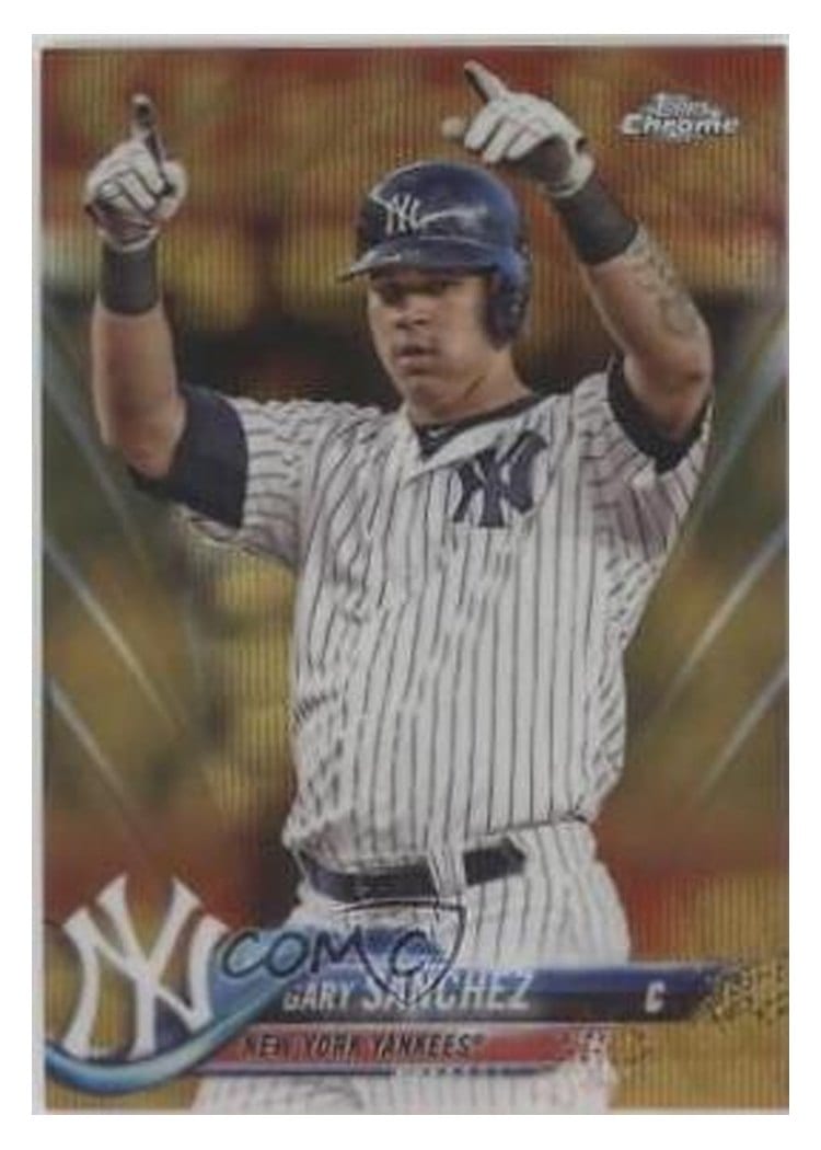 2018 Topps Chrome Base Set Gary Sanchez #182 card