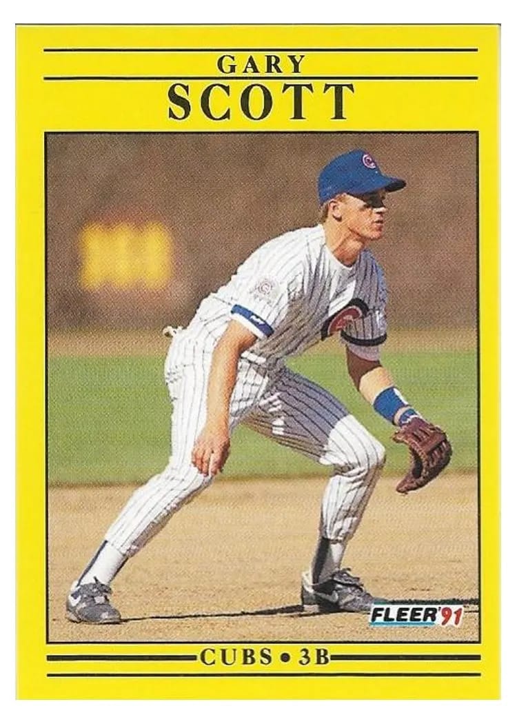 1991 Fleer Update Gary Scott #U-80 card