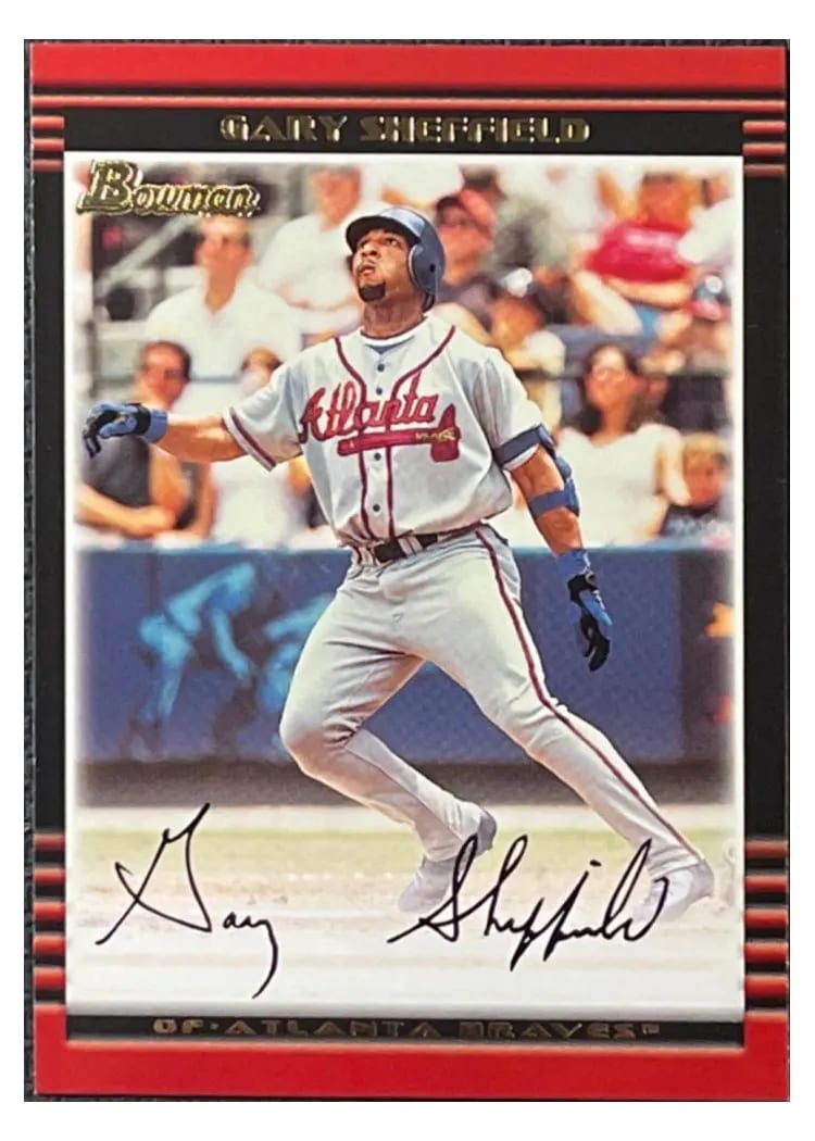 2002 Bowman Gary Sheffield #48 card