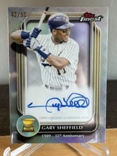 2025 Finest Rookie Cup Anniversary Autographs Gary Sheffield #RCAA-GS card