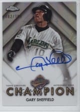2025 Topps Chrome World Series Champion Autographs Gary Sheffield #WSC-GS card