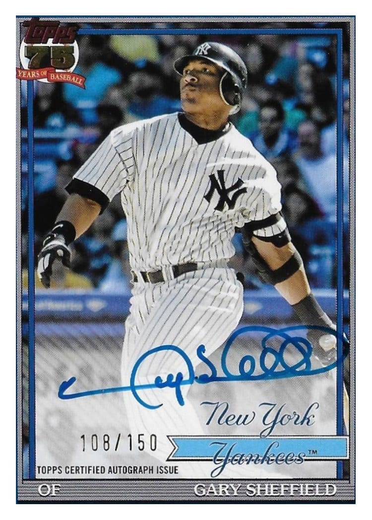 2026 Topps 1991 Topps Autographs Gary Sheffield #91A-GS card