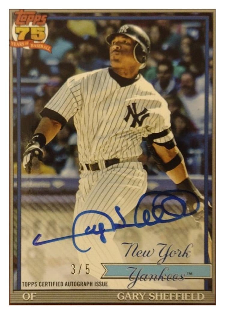 2026 Topps 1991 Topps Autographs Gary Sheffield #91A-GS card